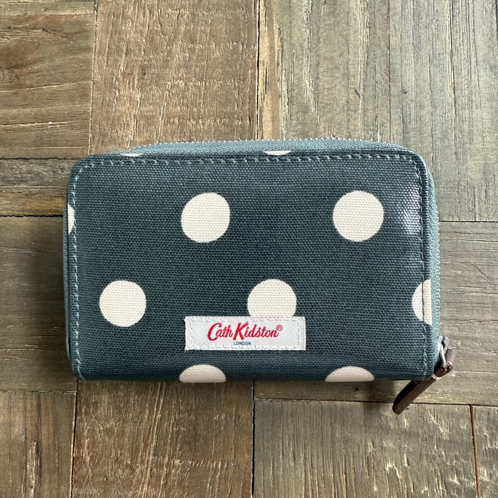 Cath Kidston Dark Teal Polka Dot Wallet